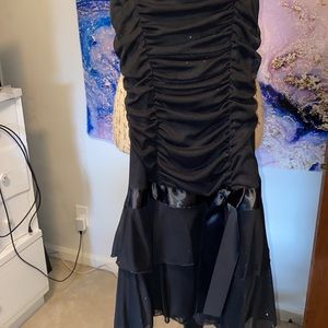 Black mini dress